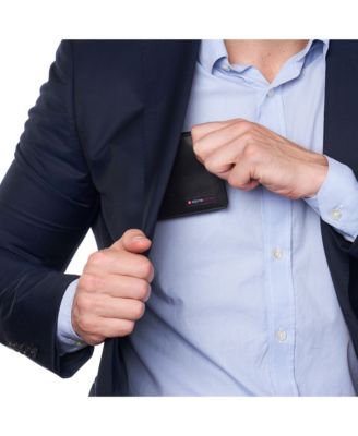 Mens Commuter RFID Bifold Wallet 2 ID Windows Divided Bill Section