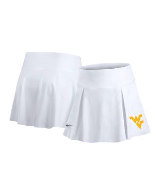 Nike - Women's White West Virginia Mountaineers Tennis Skirt with Shorts