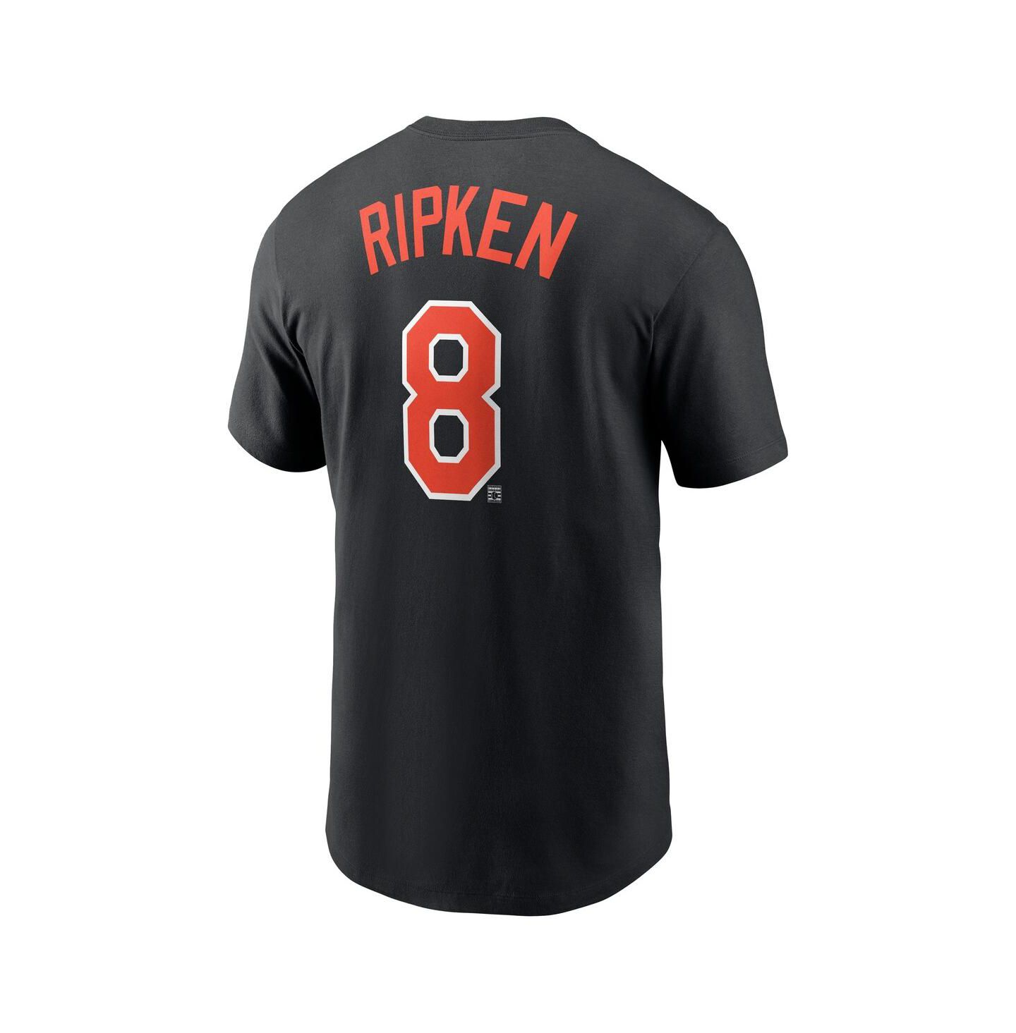 Мужская футболка Nike Black Baltimore Orioles Cooperstown Collection Fuse Name & Number — фото 2