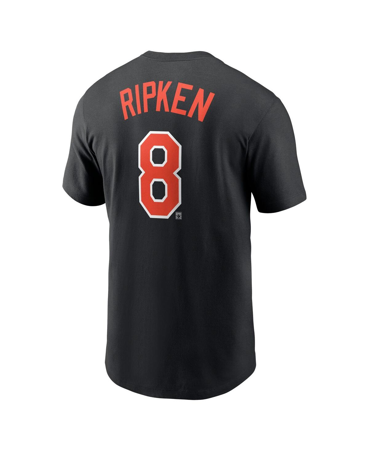 Nike Men's Black Baltimore Orioles Cooperstown Collection Fuse Name Number T-shirt In Black