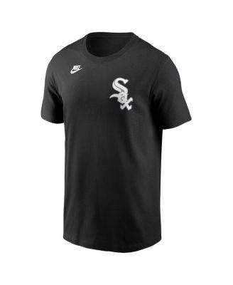 Men's Frank Thomas Black Chicago White Sox Cooperstown Collection Fuse Name Number T-Shirt