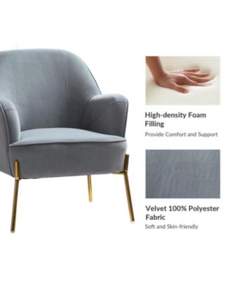 Barbara Wooden Arm Chair with Metal Legs