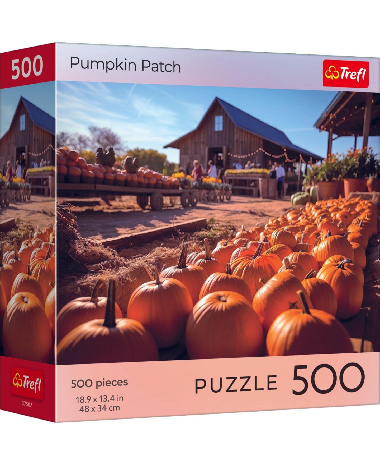 Детский пазл Trefl Halloween Pumpkin Patch 500-Piece Puzzle, Ages 10+, цвет: Разноцветный — фото 1