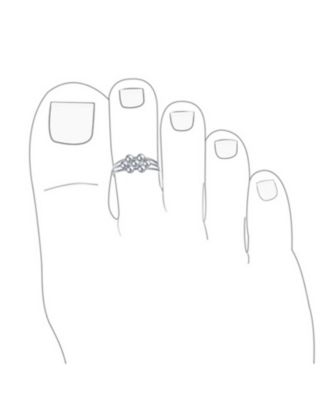 Geometric Boho Mid Finger Silver Bead Ball Split Band Midi Toe Ring .925 Silver Sterling Adjustable