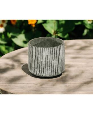 Dot Cement Round Planter – Modern Pot for Indoor & Outdoor Spaces