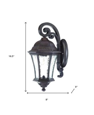 Tapered Hanging Lantern Wall Light for Porch and Entryway Decor