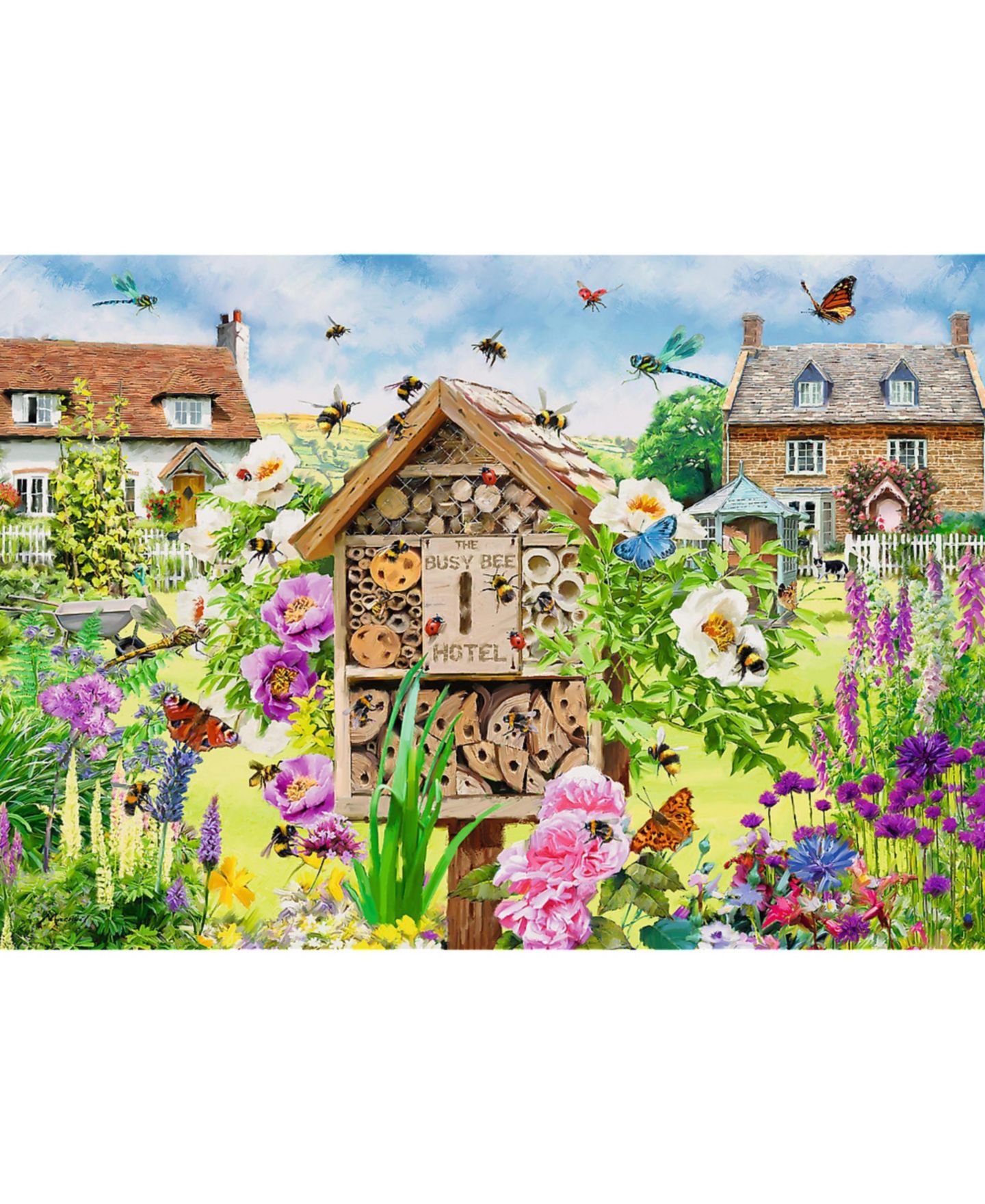 Детская игрушка Trefl Premium Plus House for Bees 1000 Piece Puzzle, Ages 12+, цвет: Разноцветный — фото 2