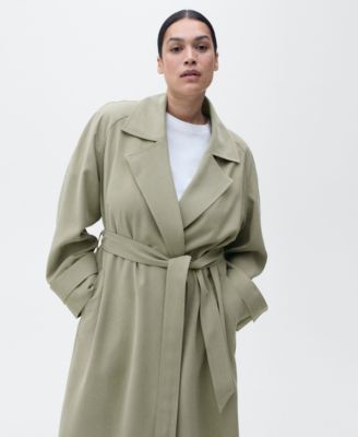 Women's Soft Belt Trench Coat