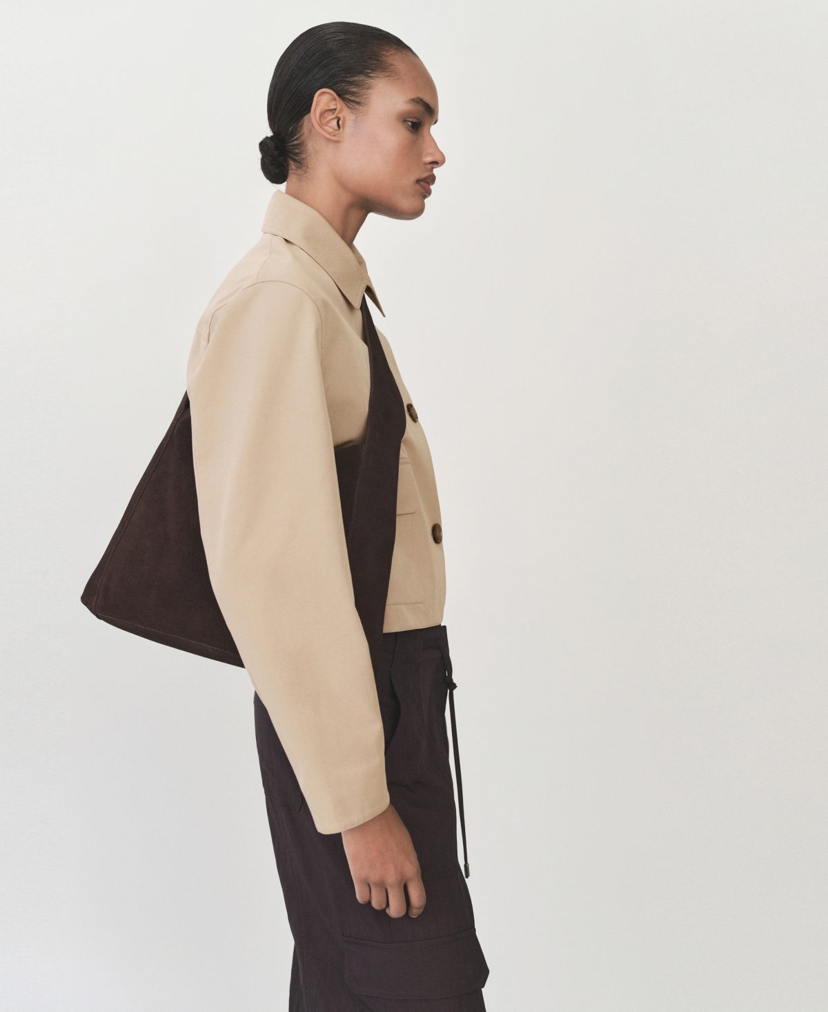 Mango Women's Pockets Cotton Jacket In Khaki