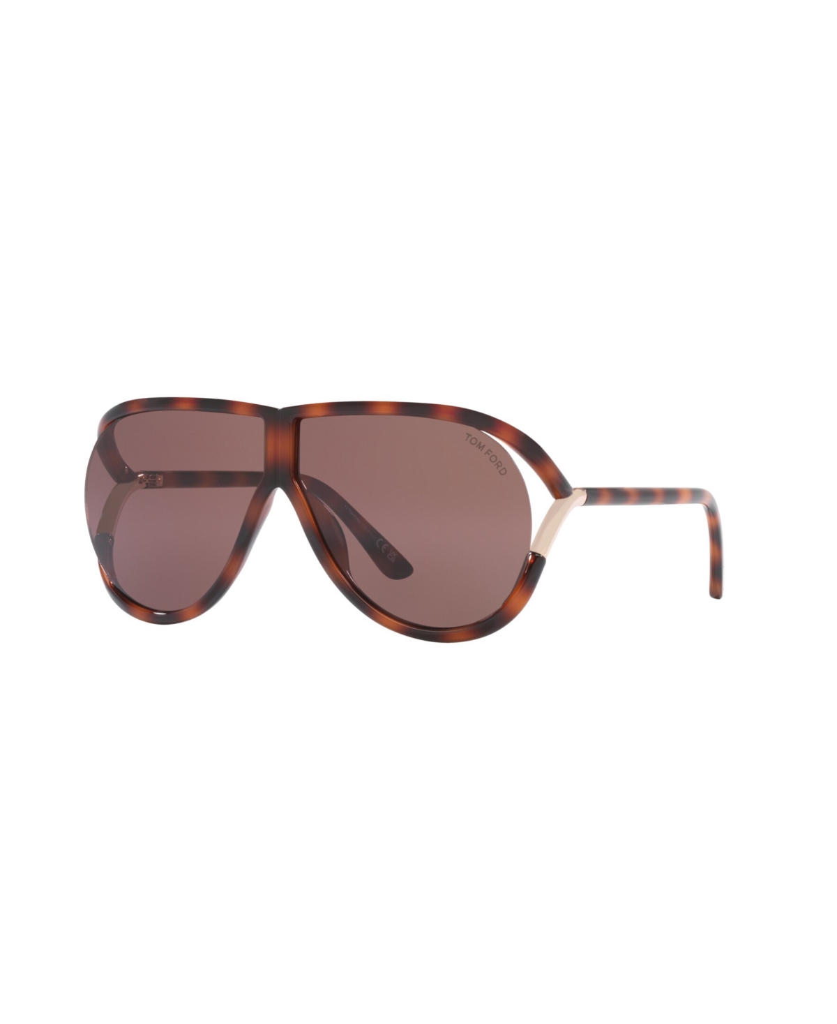 Tom Ford Unisex Large Sunglasses, Ft1197 Tr001938 In Tortoise Blonde