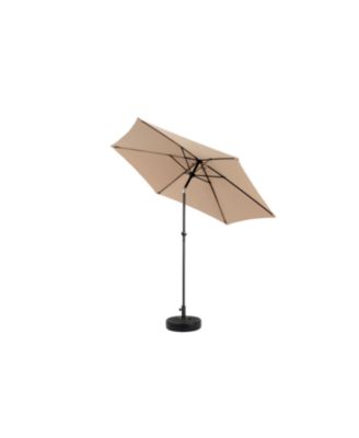 Streamdale 9ft Outdoor Patio Umbrella, Tilt & Crank, Khaki (Base Not Included)