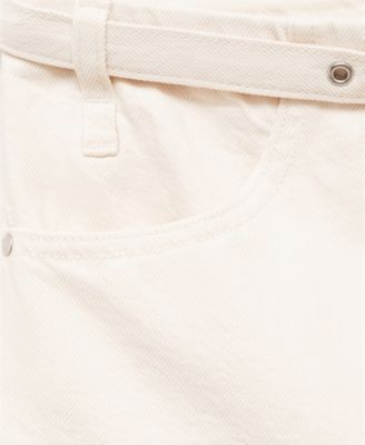 Women's Belt Wide Leg Jeans