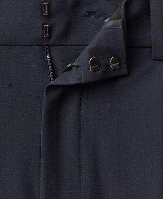 Women's Wide Leg Wool-Blend Pleated Pants