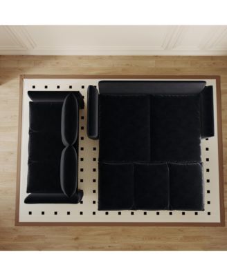 70.9" 1 Count Velvet Convertible Sofa Bed with Blanket and Pillows