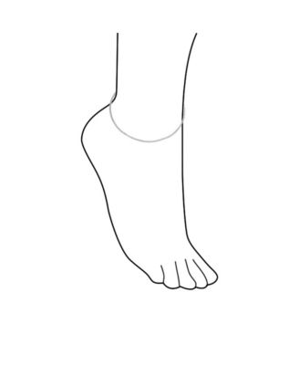 Simple Strong Plain Cuban Curb Chain Anklet Ankle Bracelet .925 Sterling Silver