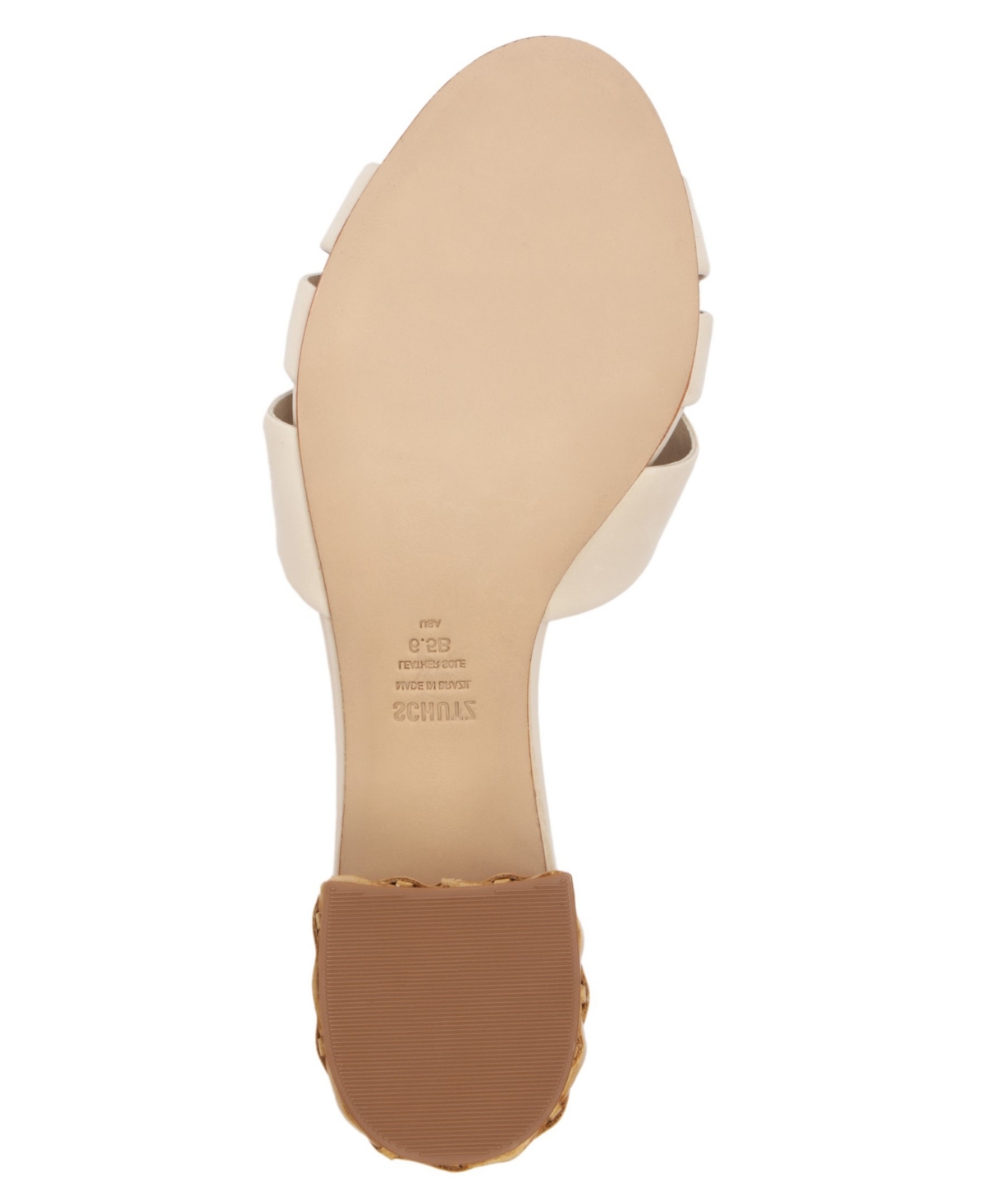 Shop Schutz Women's Keefa Straw Slip-on Mules In Beige