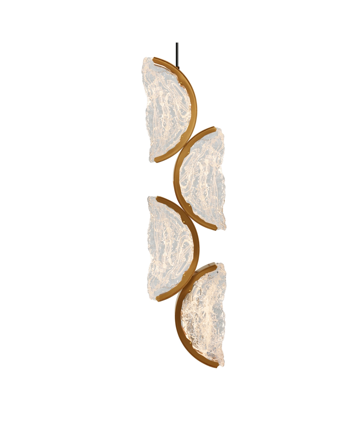 Shop Cwi Lighting 30" Metal Moon Integrated Led Mini Pendant