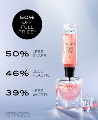 La vie est belle Eau de Parfum Refillable Sparkling Limited Edition, 1.7 oz.