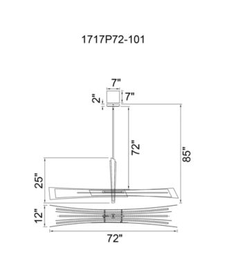 27" Metal Solara Integrated LED Chandelier