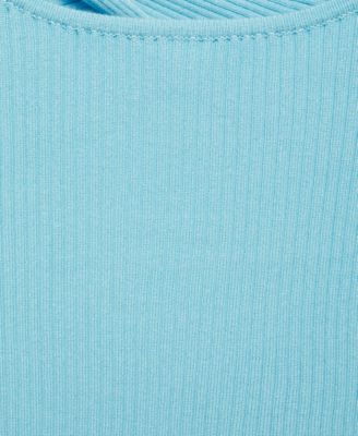 Women's Ribbed Short-Sleeved Sweater