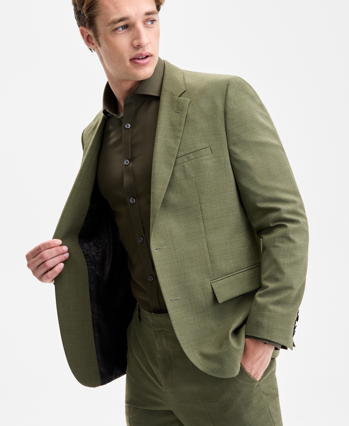 Hugo Boss Hugo By  Men's Modern-fit Solid Suit Jacket In Green