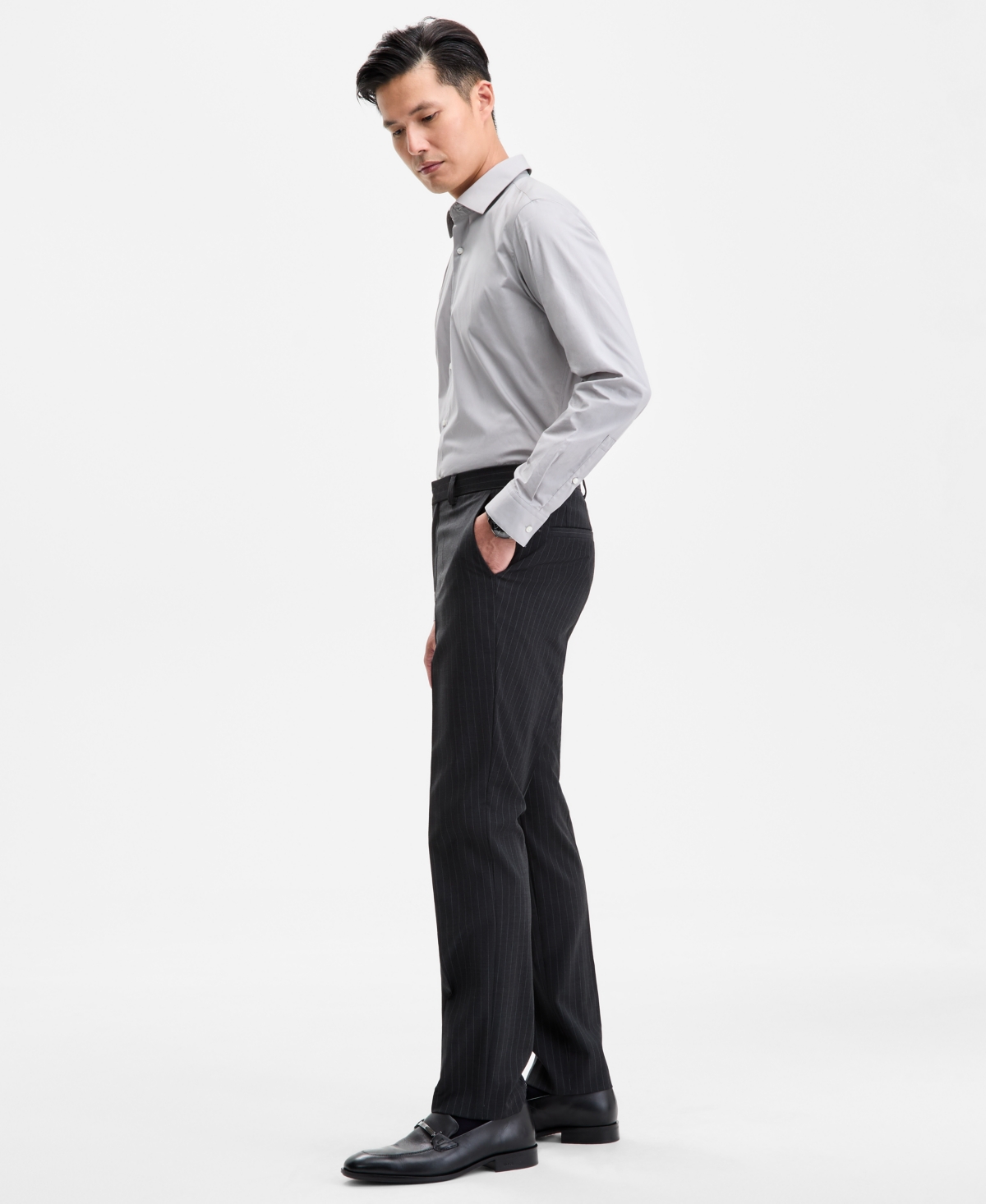 Hugo Boss Hugo By  Men's Modern-fit Pinstripe Suit Pants In Gray