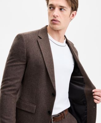 Men's Modern-Fit Herringbone Suit Jacket