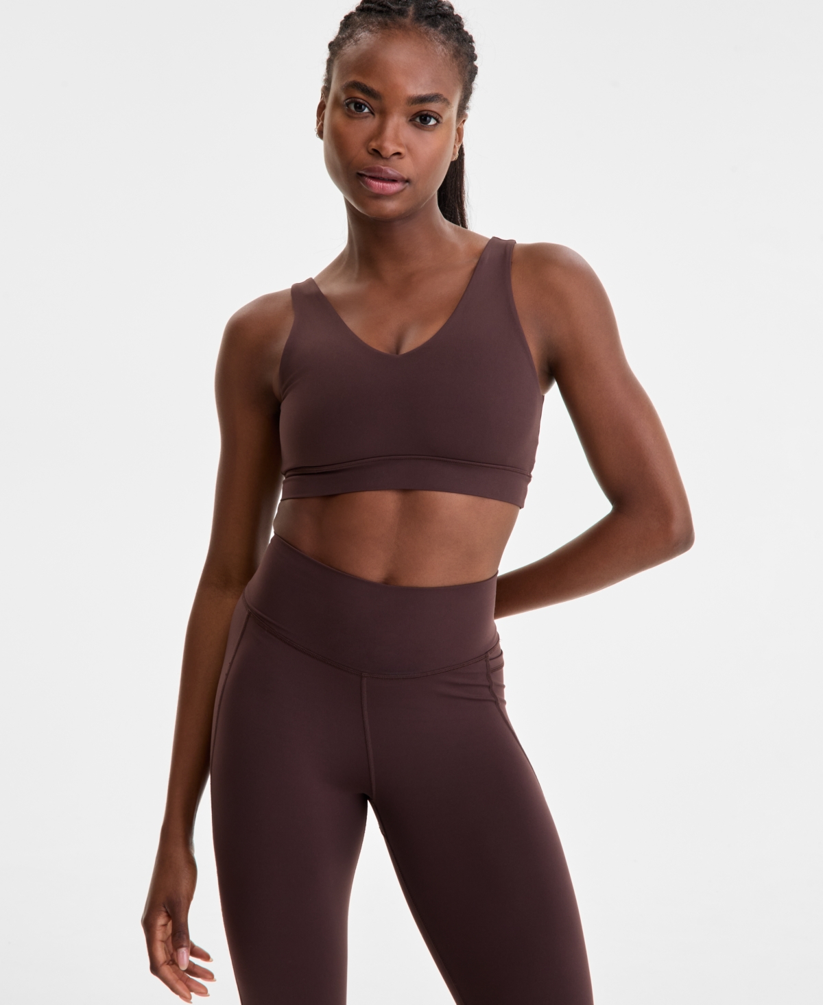 Women's Ultimate Yoga Low-Impact Sports Bra - Sable Brown
