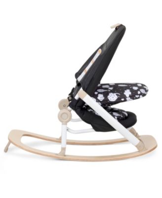 Koko Portable Infant Bouncer in Black White