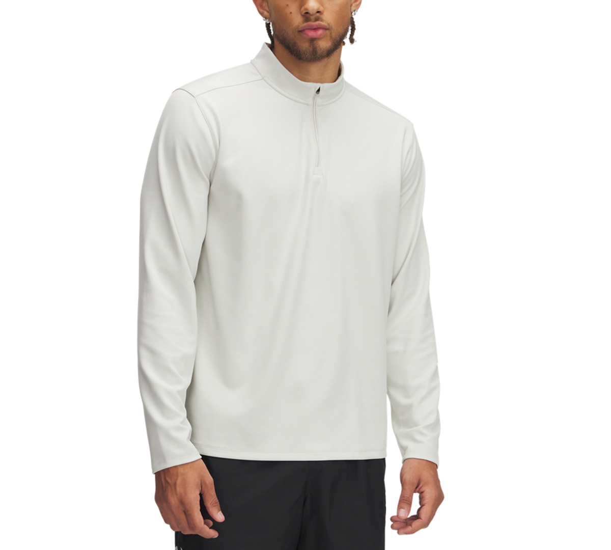 Men's Motion Regular-Fit 4-Way Stretch 1/4-Zip Sweatshirt - Downpour Gray / / Downpour Gray