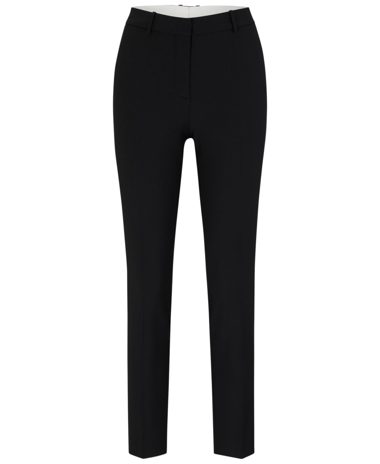 BOSS by Women's Wool Regular-Fit Cropped Pants