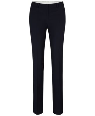 Hugo Boss Women's Virgin Wool Regular-Fit High-Rise Pants