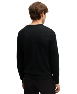 Men's Slim-Fit Merino Wool V-Neck Sweater