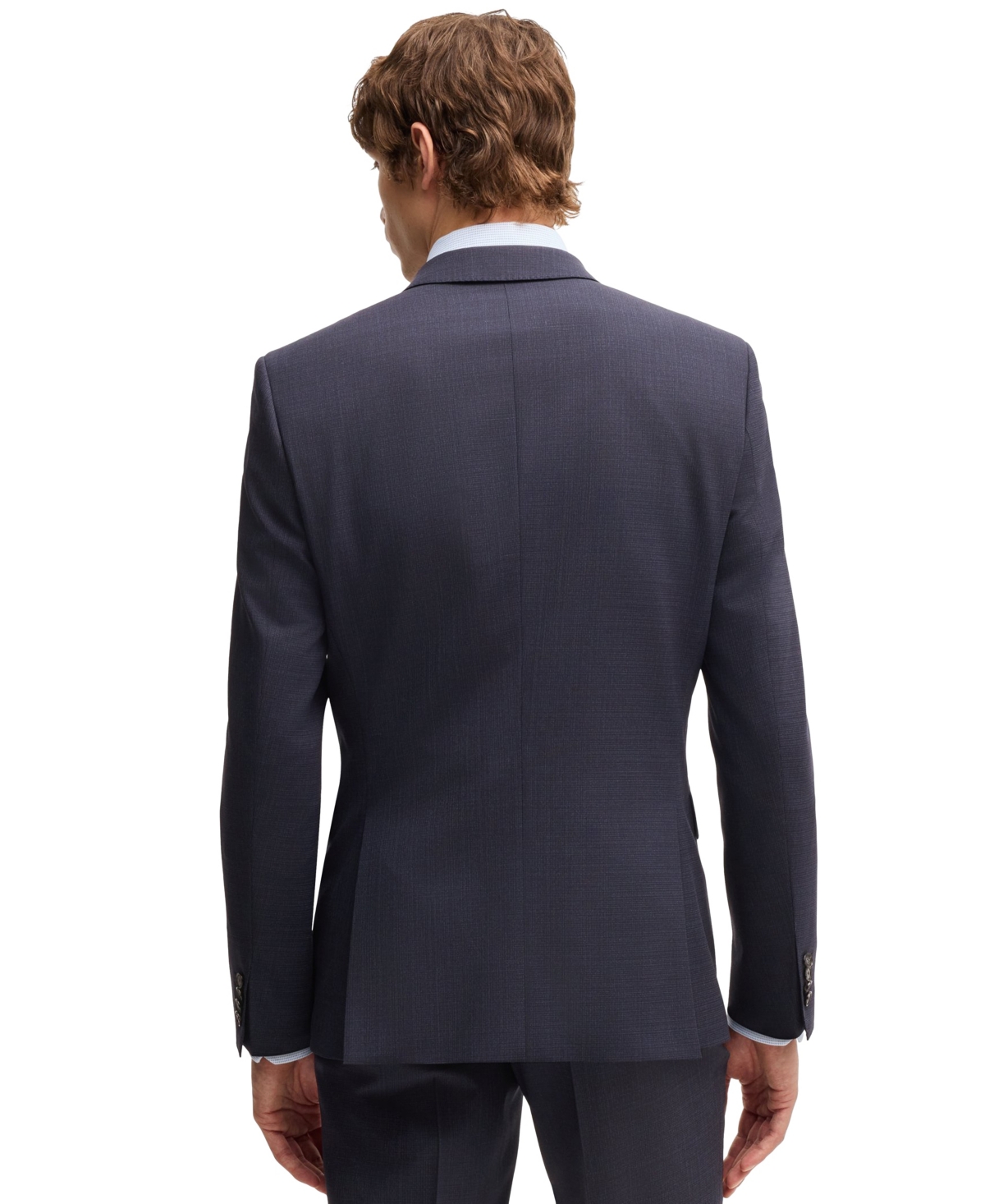 Boss by Hugo Boss Men's Micro-Patterned Stretch Cloth Slim-Fit Suit