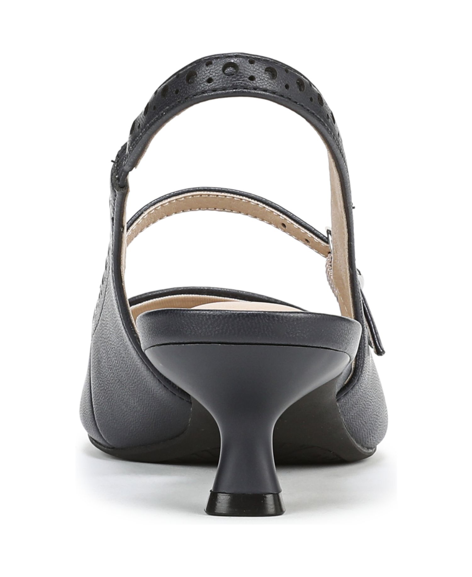 Women's Marilyn Pointed Toe Kitten Heel Slingback Pumps
