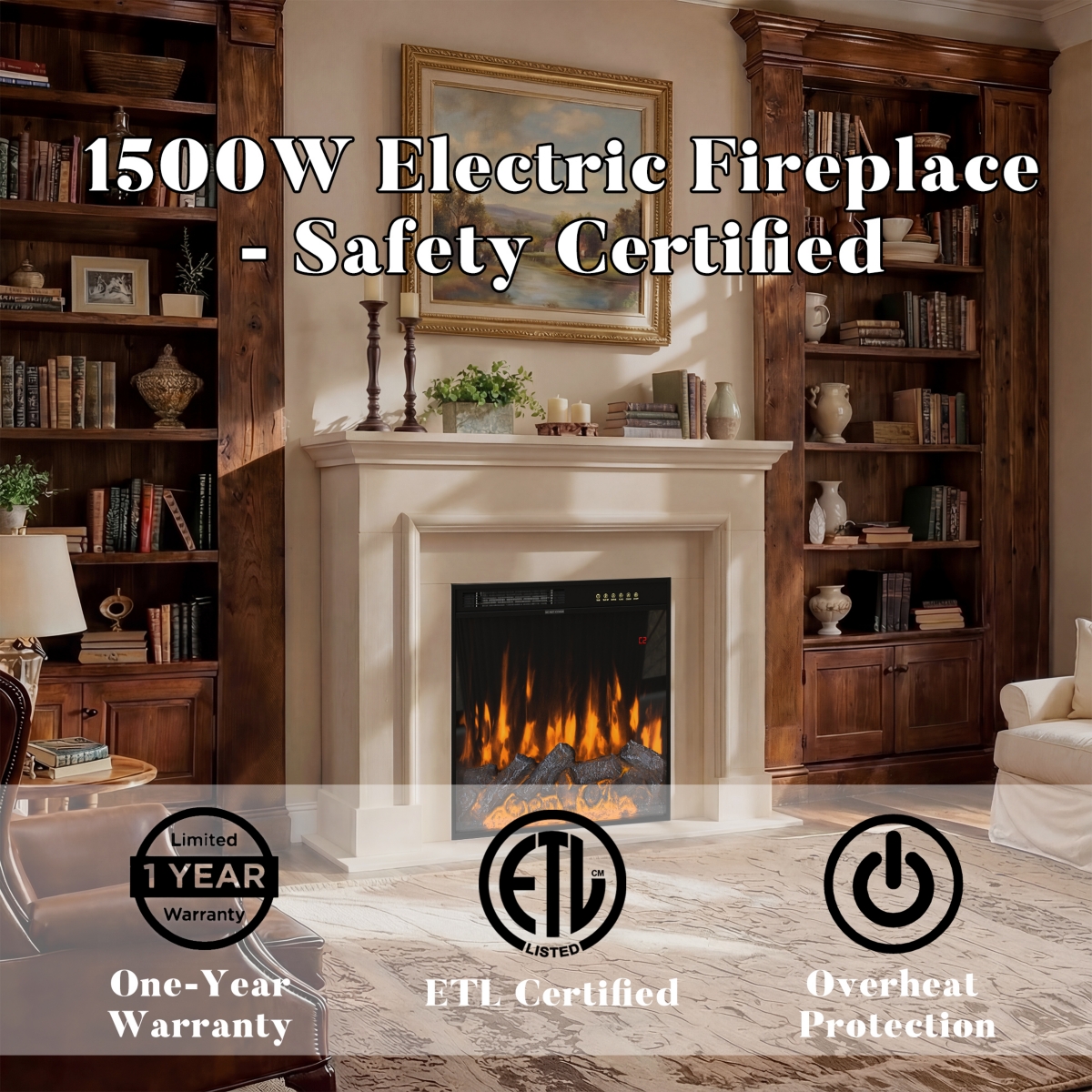 Multifunctional Tv stand with stitching design, media console with tri-color light strip, wooden entertainment center