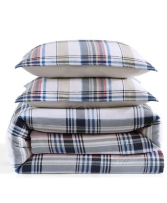 Tommy Hilfiger Waterbury Plaid Cotton 2-Pc. Duvet Cover Set, Twin