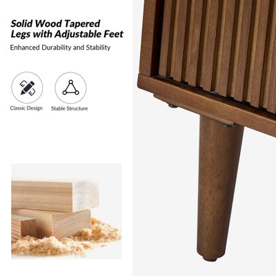 Alfred Tall 3-Door Accent Cabinet with Adjustable Shelves