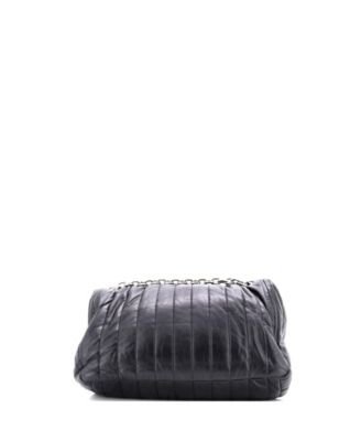 Medium Monaco Chain Flap Shoulder Bag Quilted Leather