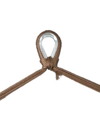 Caribbean Style Extra Large Hanging Rope Hammock Chair Swing for Backyard and Patio