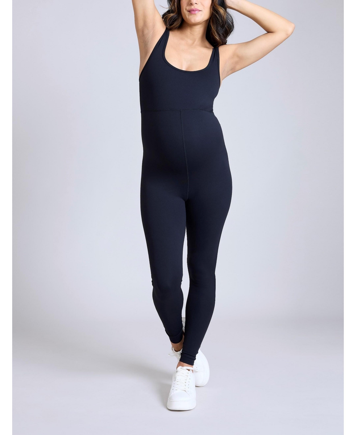 Maternity Sleeveless Active Unitard - Motherhood - Black