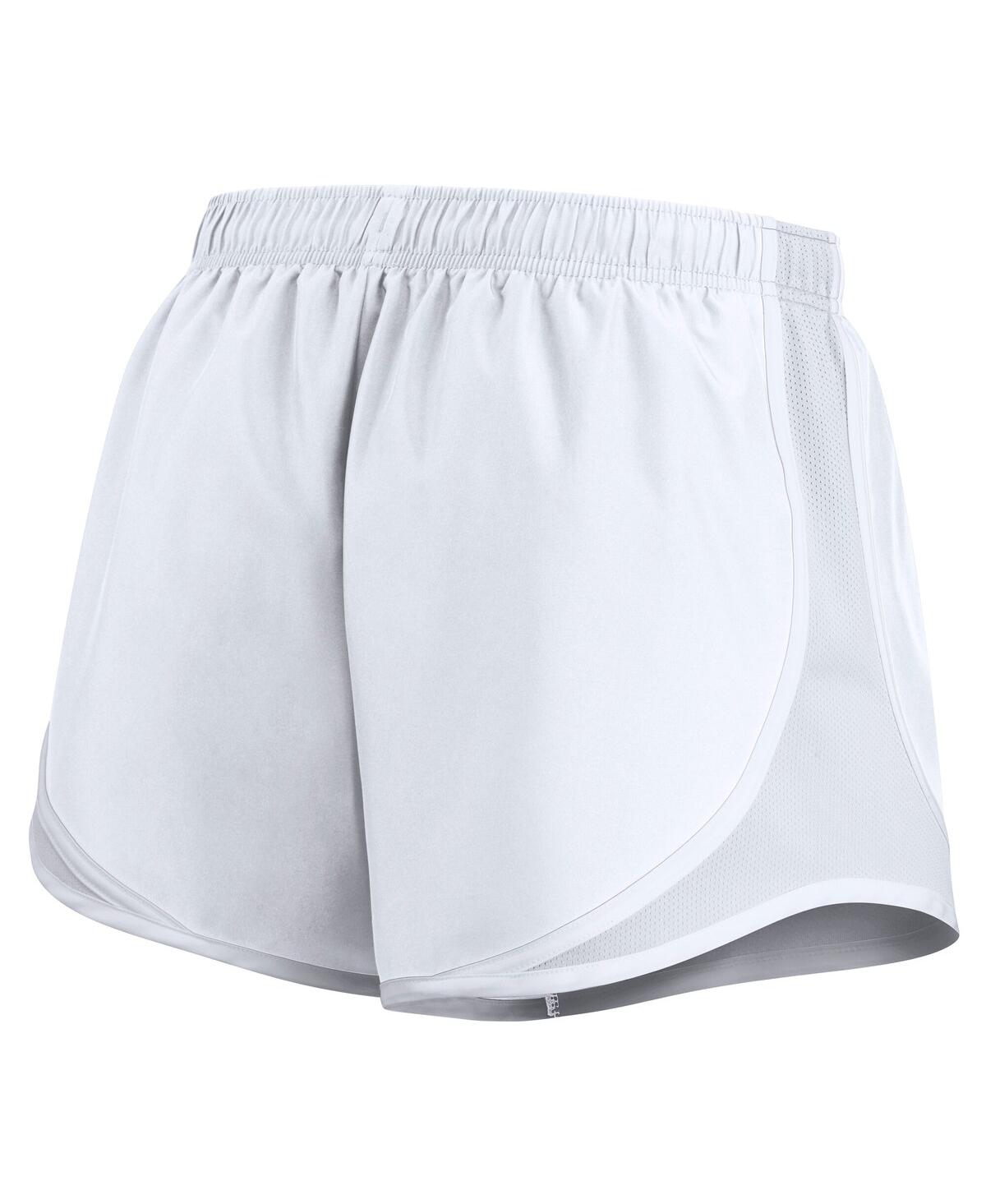 Nike Women's White Michigan Wolverines Performance Tempo Shorts In White