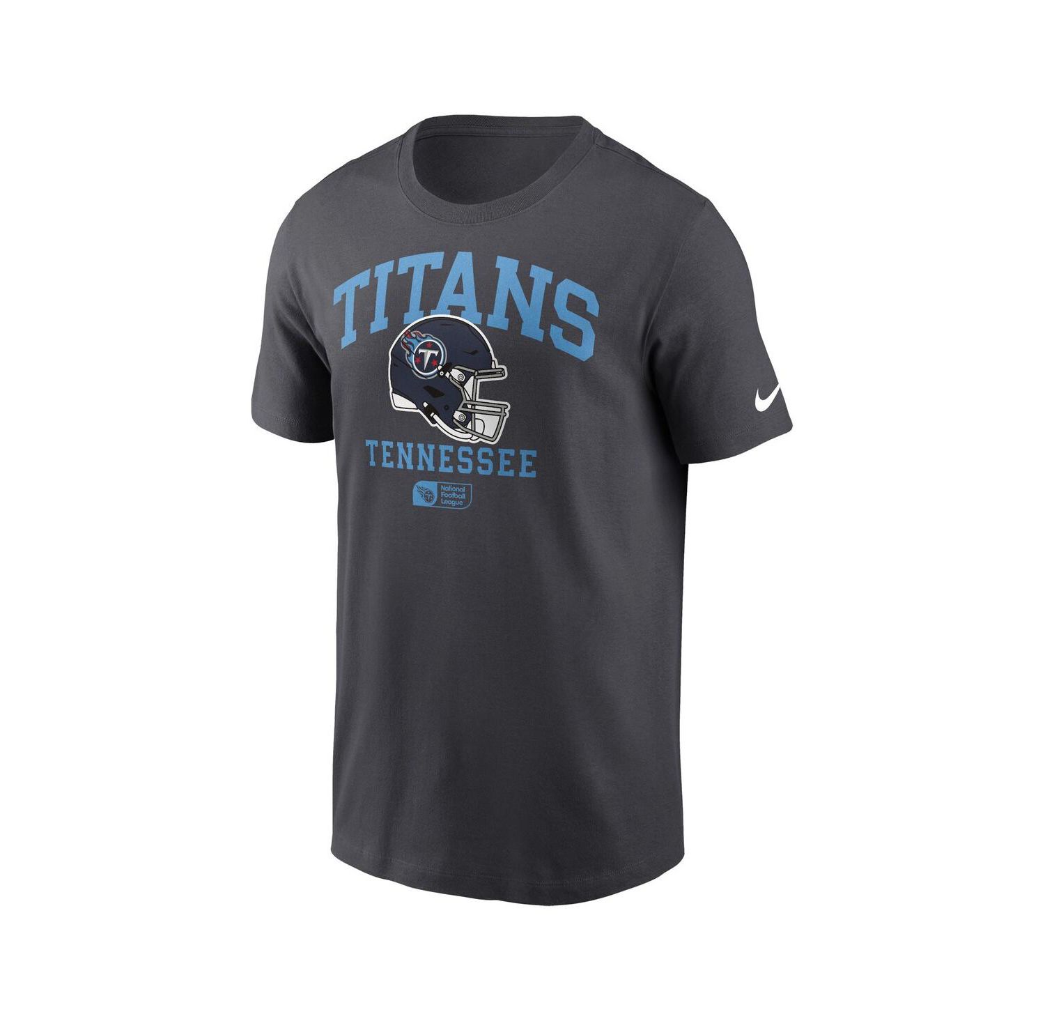 Men's Anthracite Tennessee Titans Helmet Essential T-Shirt