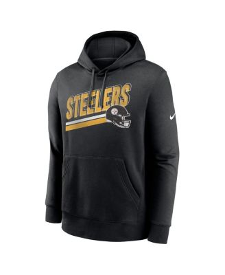 Men's Black Pittsburgh Steelers Club Fleece Pullover Hoodie