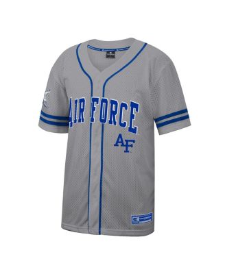 Men's Gray Air Force Falcons Free Spirited Baseball Jersey