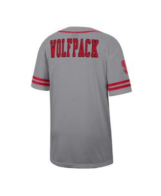 Men's Gray NC State Wolfpack Free Spirited Baseball Jersey