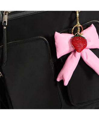 Bow and Strawberry Bag Charms