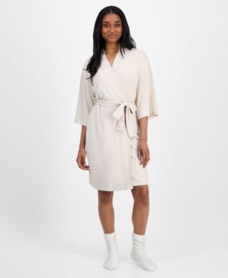 UGG® - Women's Monrose 3/4-Sleeve Peached-Knit Wrap Robe