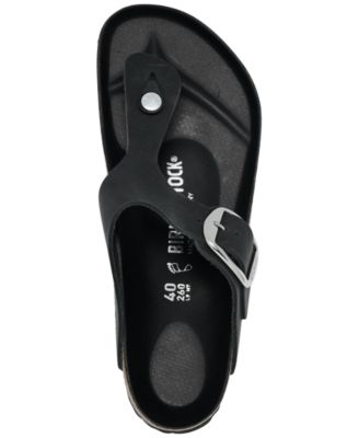 Women's Gizeh Big Buckle Oiled Leather Sandals from Finish Line