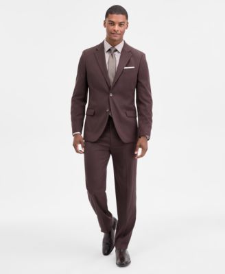 Nautica - Men's Modern-Fit Bi-Stretch Black Suit
